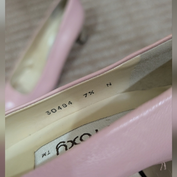 Vintage Spanish Made Pink Square Toe Heels Size 7 - Picture 6 of 9